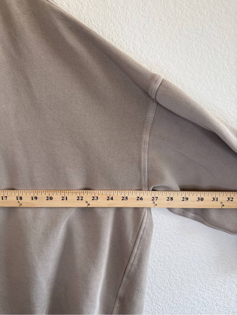 aerie oh snap Sweatshirt in Taupe with a Quilted Collar, Snap Henley Funnel Neck - Picture 10 of 12